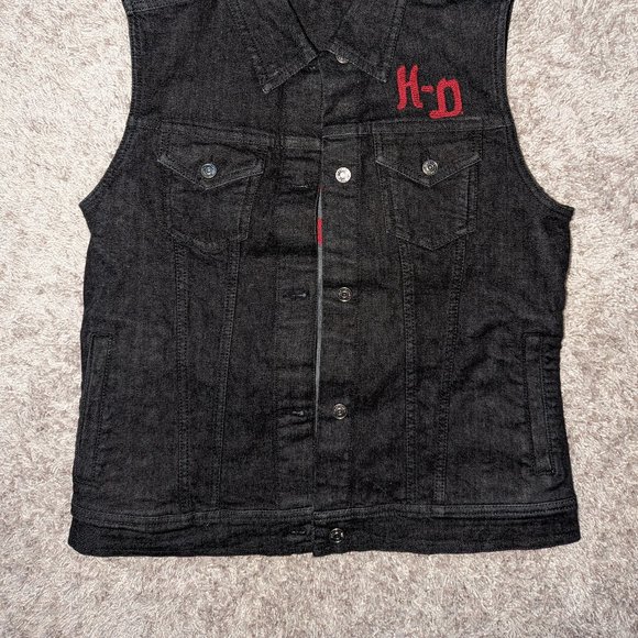 Harley Davidson Jean Vest - Picture 8 of 8